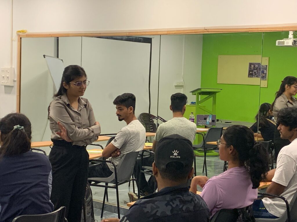 Guest Lecture on Sports Psychology by Miss Kriti Monga, Sports Psychologist at Gun for Glory