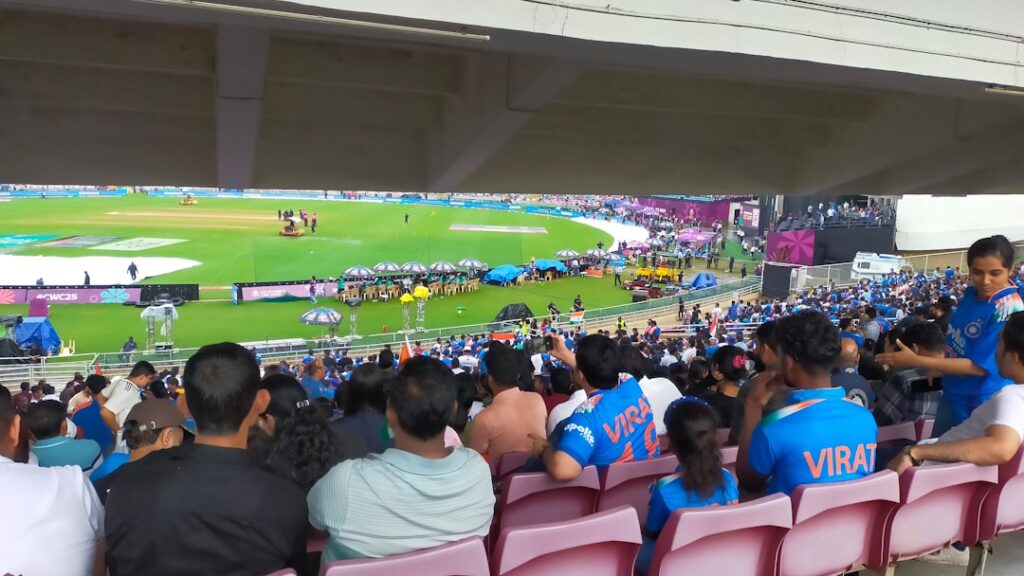 Young Indian athletes participating in district level sports trials