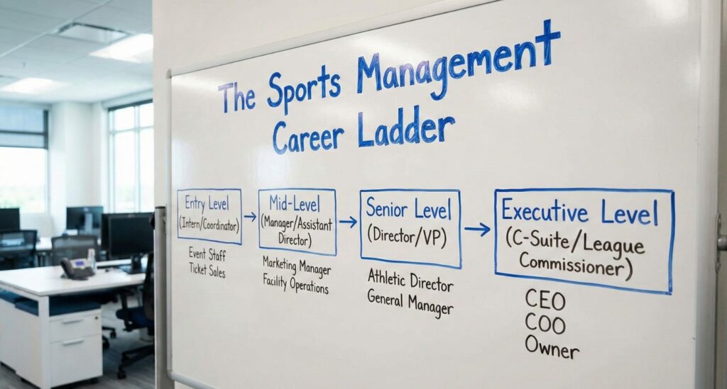 Career growth path and salary progression for sports management graduates in India