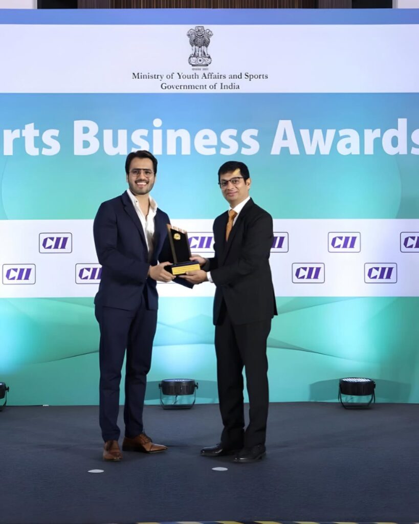 Our Founder Director Dr. Vipul Lunawat was honoured to receive the prestigious CII Sports Busine