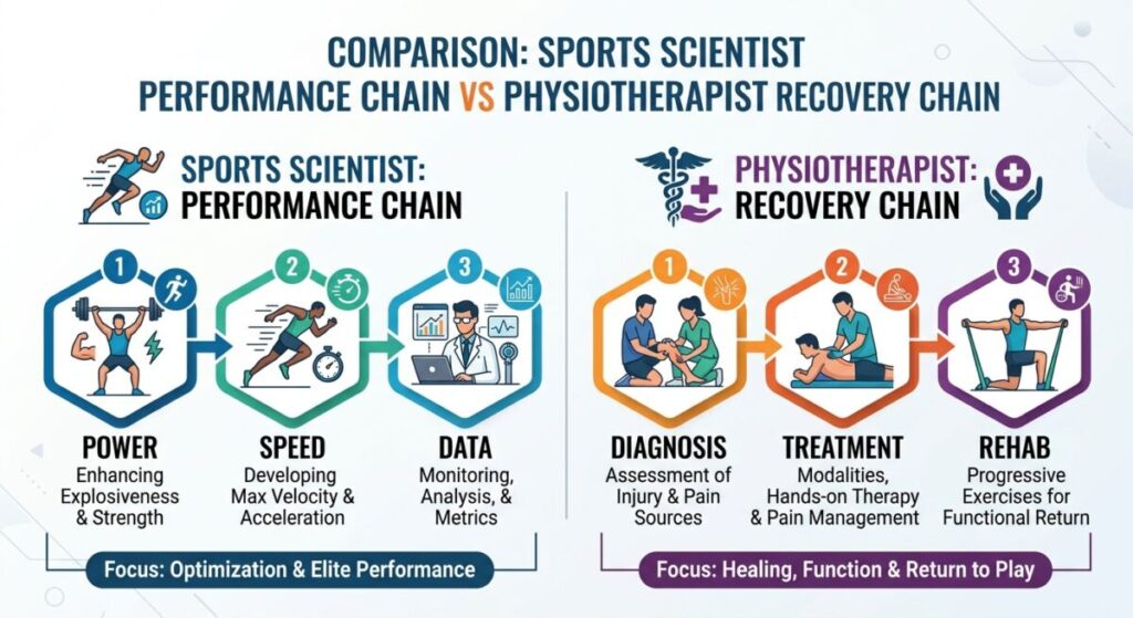 sports science vs physiotherapy