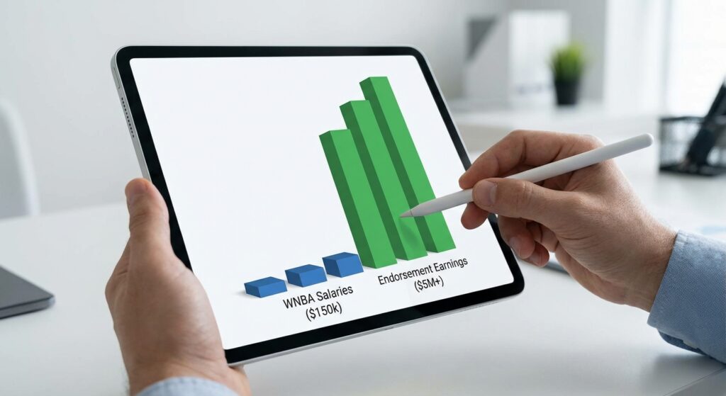 highest paid female athletes endorsements vs salary