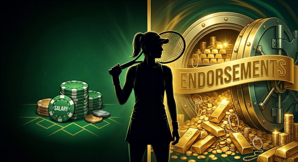 highest paid female athletes endorsements vs salary