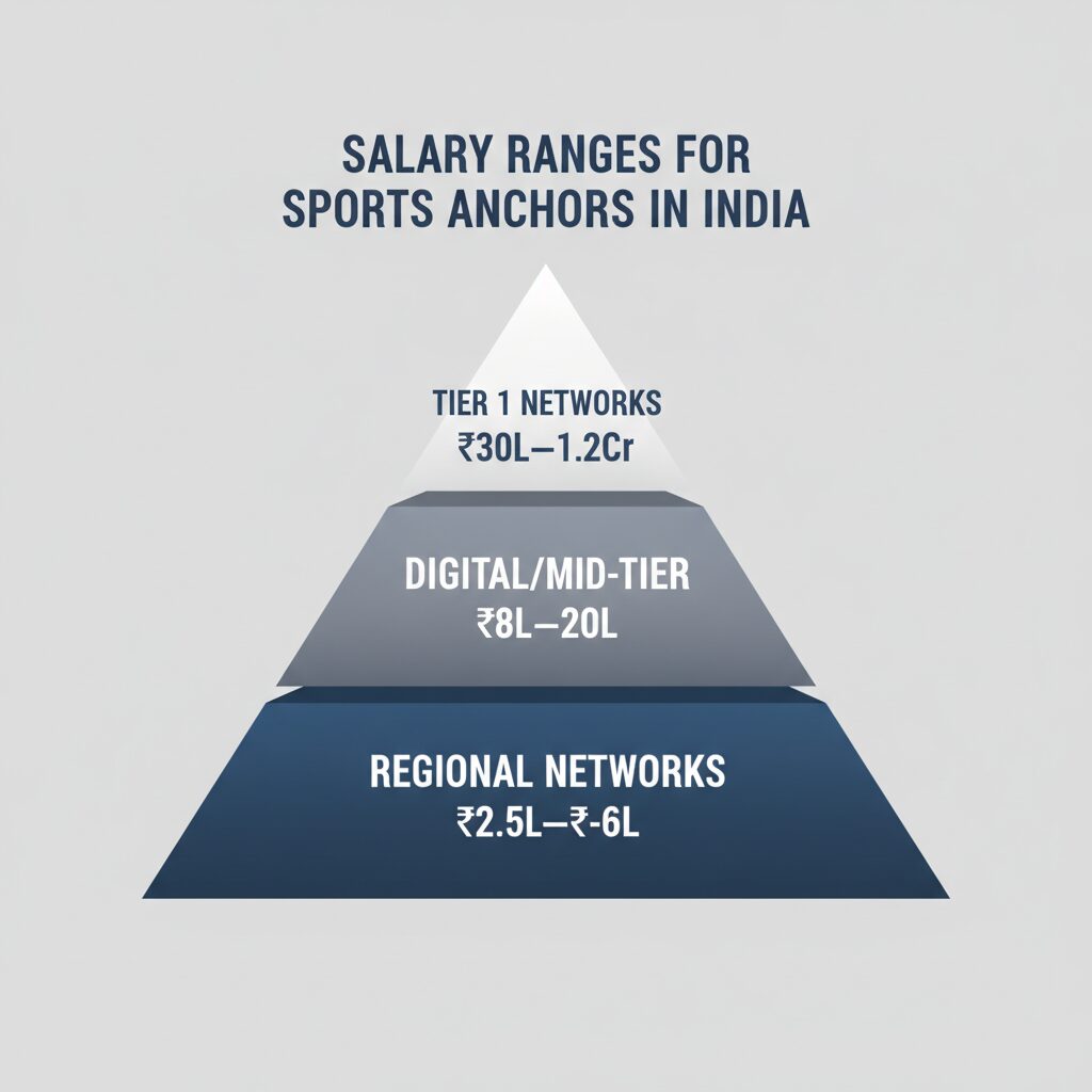 female sports anchor salary expectations by network