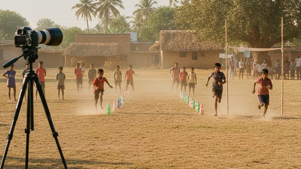 Ai talent scouting sports india hyper realistic