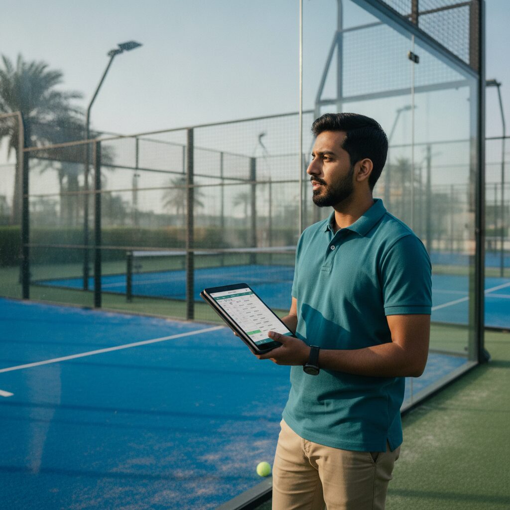 Padel business india hyper realistic