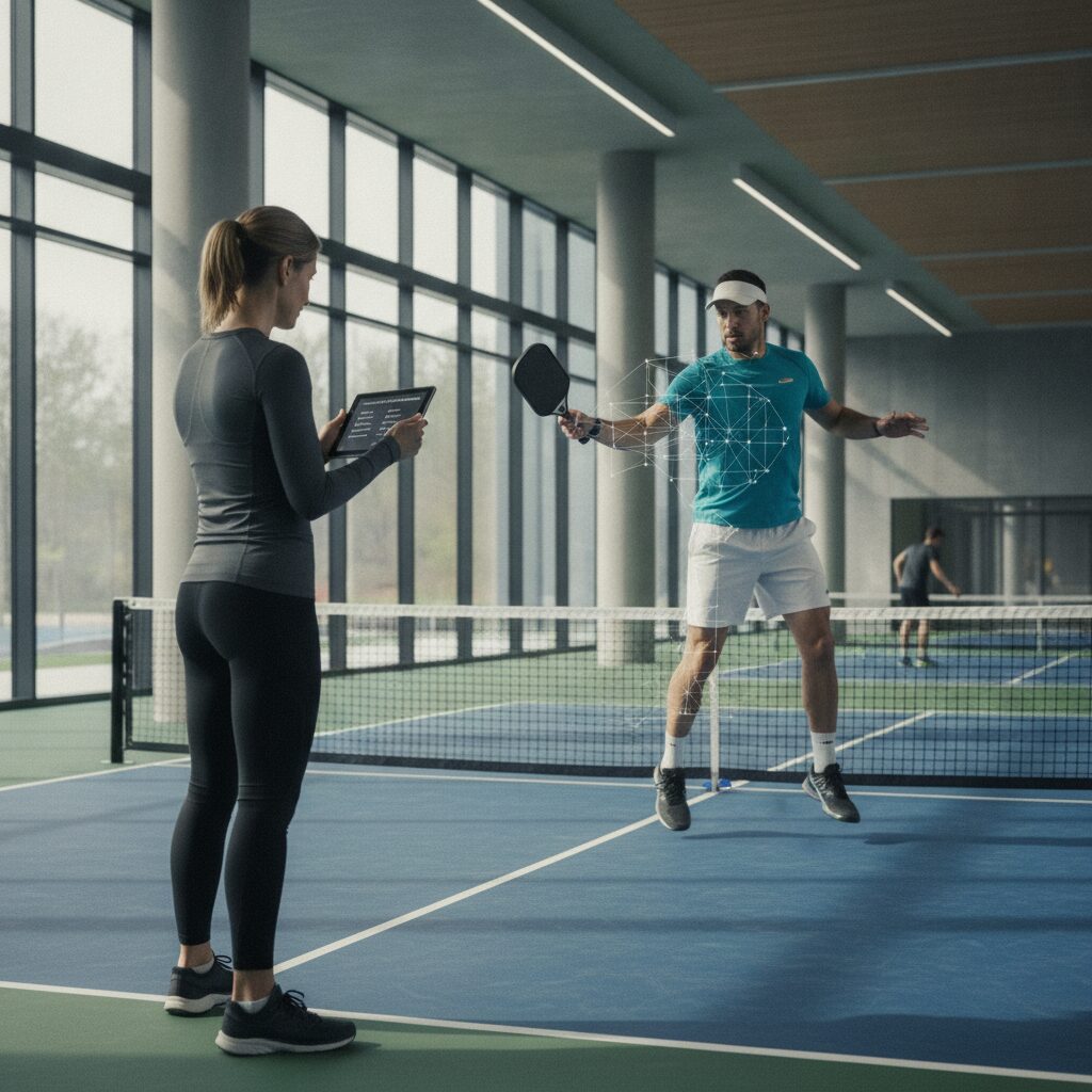Pickleball india league photorealistic shot