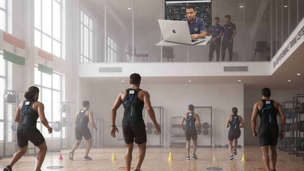 Wearable technology sports training india hyper realistic