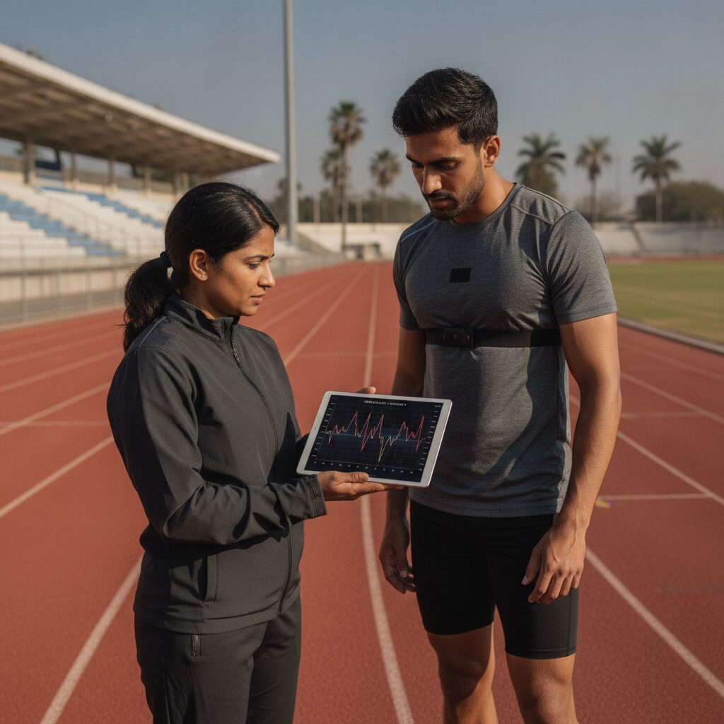 Wearable technology sports training india hyper realistic