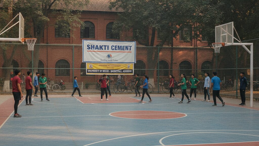 Corporate sponsorship grassroots sports india wide shot