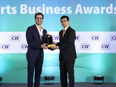 Our Founder Director Dr. Vipul Lunawat was honoured to receive the prestigious CII Sports Busine