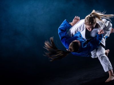 montage of athletes training and competing